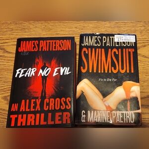 2 James Patterson Hardcover Books Excellent Condition